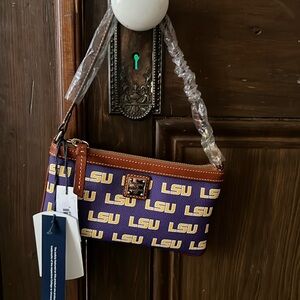 NWT LSU Dooney & Bourke wristlet